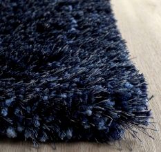 Artisan Blue Shaggy Bedroom Carpet